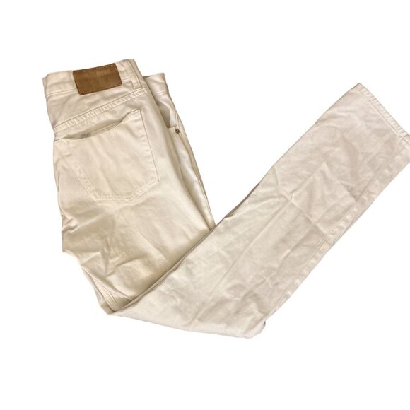 SANDRO Paris DROIT Denim 11" Rise Jeans Front Buttons Strait Cut Size 31 - Picture 3 of 11